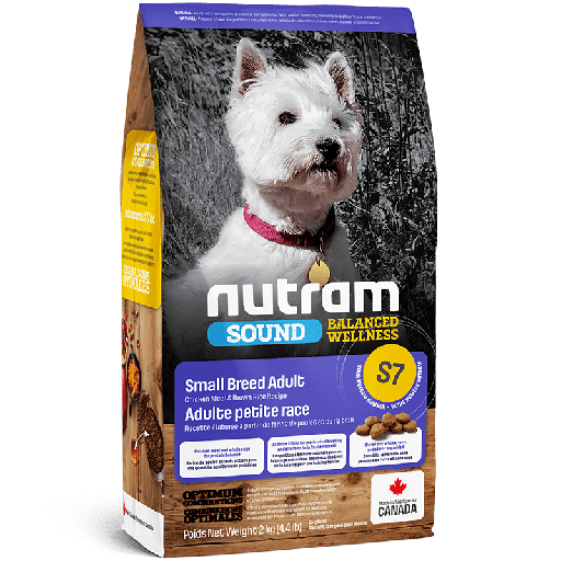 NEW S7 NUTRAM SOUND SMALL BREED ADULT DOG 2 KG