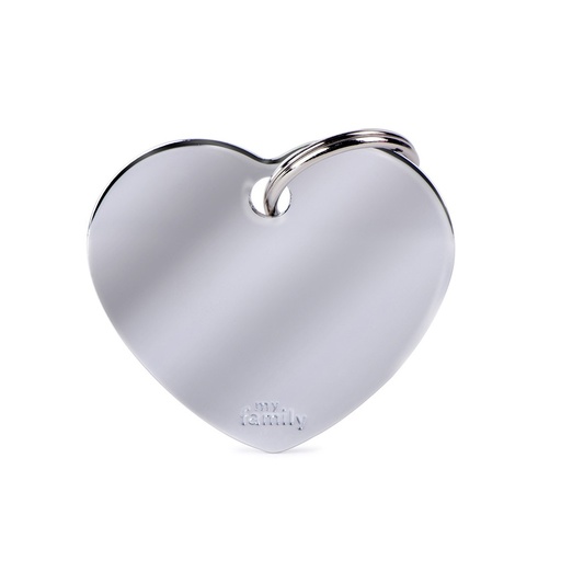MY FAMILY - BIG HEART CHROMED BRASS