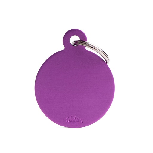 MY FAMILY - BIG ROUND ALUMINUM PURPLE
