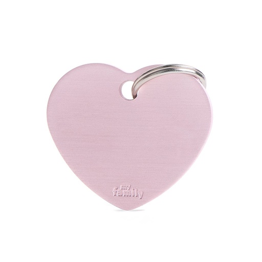 MY FAMILY - BIG HEART ALUMINUM PINK