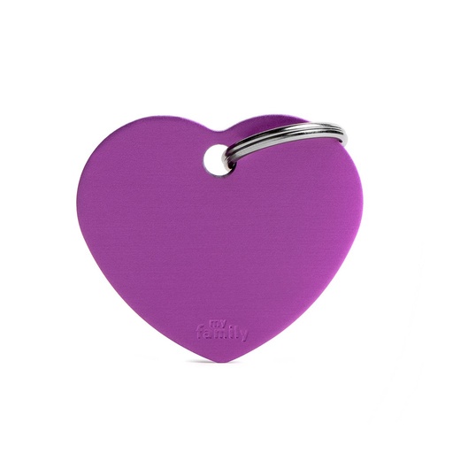 MY FAMILY - BIG HEART ALUMINUM PURPLE