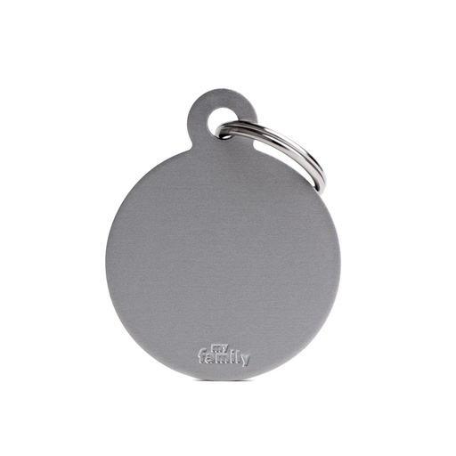 MY FAMILY - BIG ROUND ALUMINUM GREY