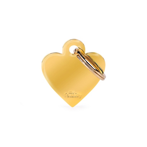 MY FAMILY - SMALL HEART GOLDEN BRASS
