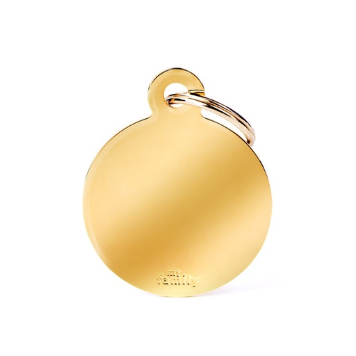 MY FAMILY - BIG ROUND GOLDEN BRASS