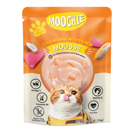 MOOCHIE CAT TUNA MOUSSE WITH SALMON 70G
