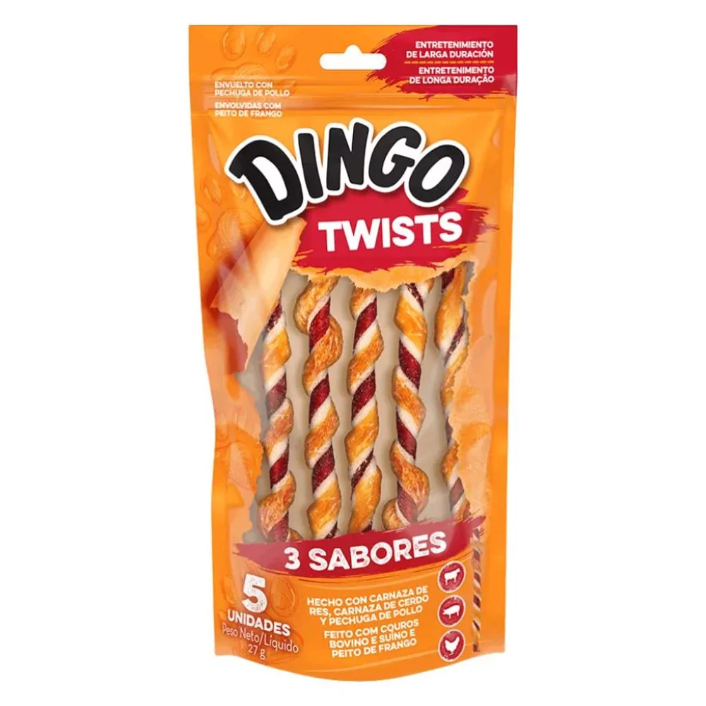 DINGO TWISTS 3 SABORES, 5 UNIDADES