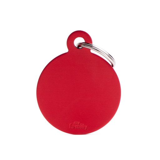 MY FAMILY BIG ROUND ALUMINIUM RED