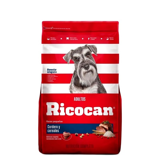 RICOCAN SB CORDERO Y CEREALES ADULTOS RAZA PEQUEÑA x 3 KG