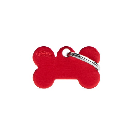 MY FAMILY - SMALL BONE ALUMINUM RED