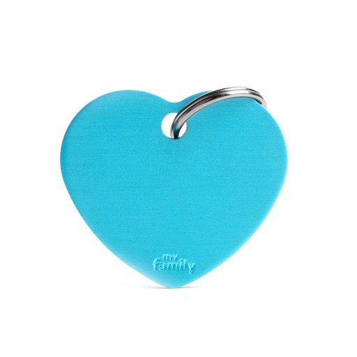 MY FAMILY - BIG HEART ALUMINUM LIGHT BLUE