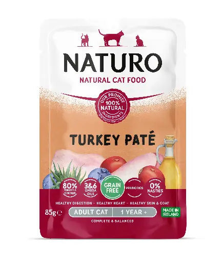 NATURO PATE DE TURKEY ADULTO 85 GR 
