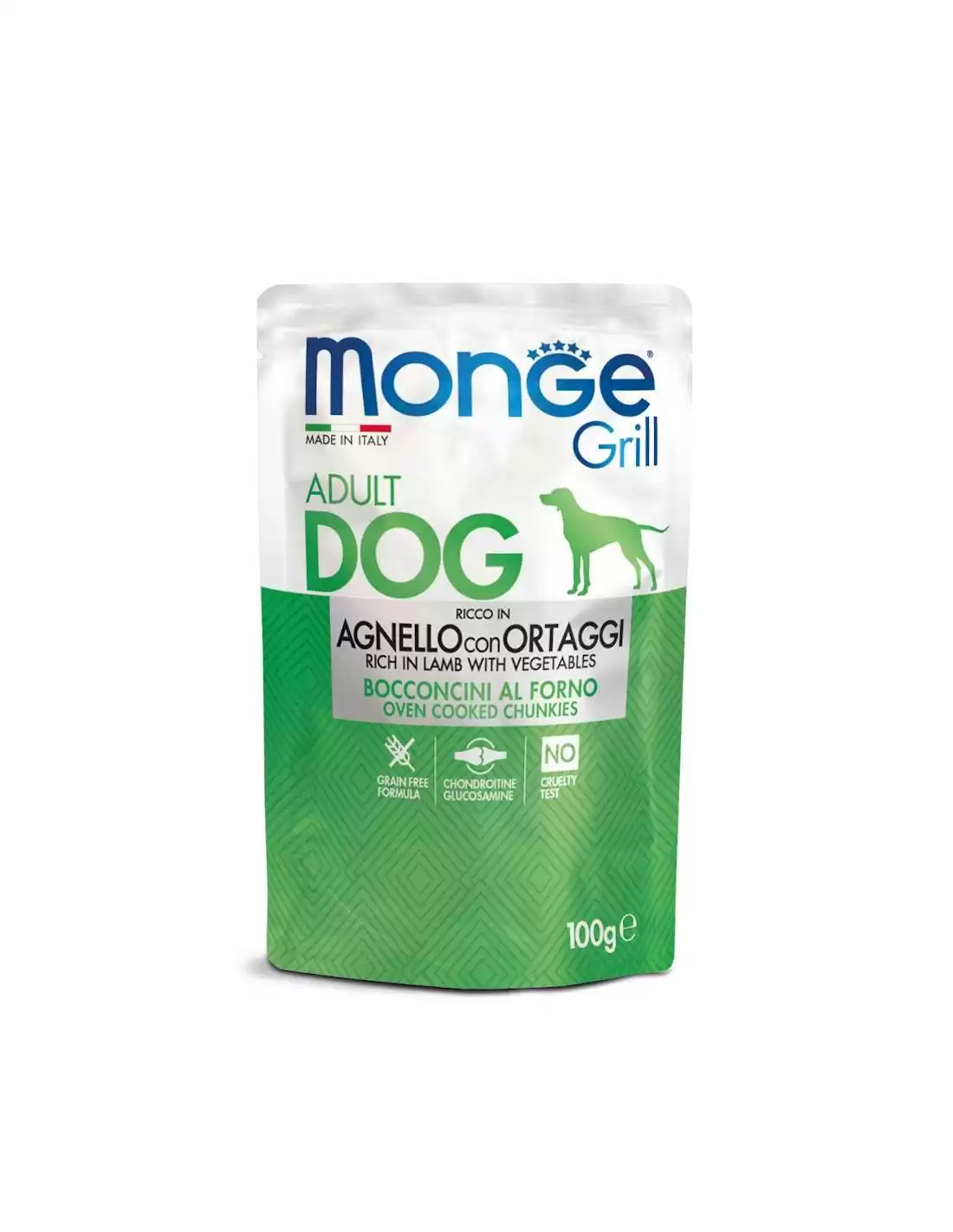 MONGE GRILL CORDERO Y VEGETALES 100 GR 