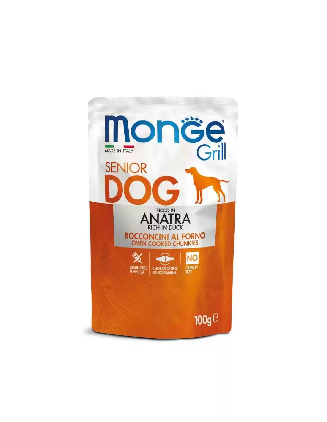 MONGE GRILL SENIOR PATO 100 GR