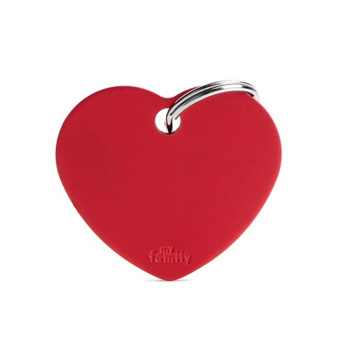 MY FAMILY - BIG HEART ALUMINUM RED
