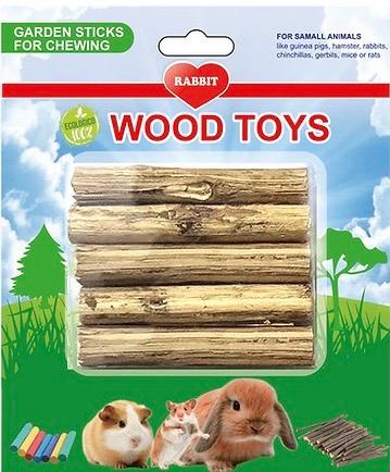 RABBIT NATURAL STICK TOY  
