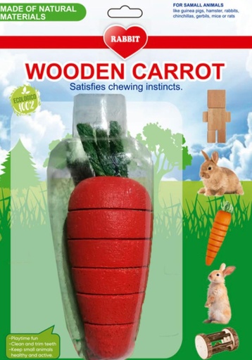 RABBIT WOODEN CARROT