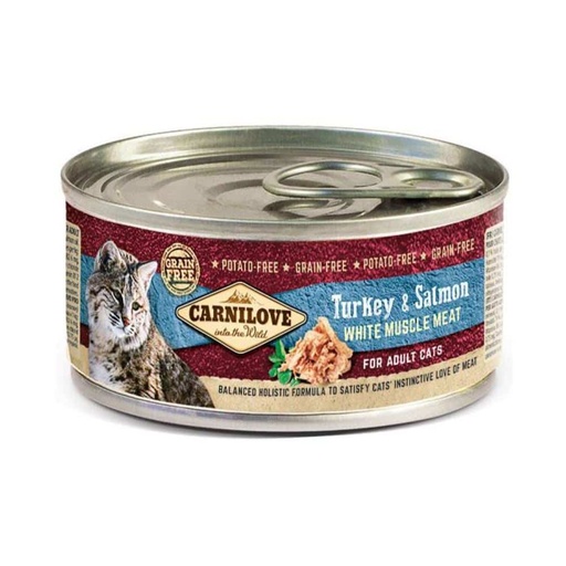 CARNILOVE TURKEY & SALMON FOR ADULT CATS 100GR