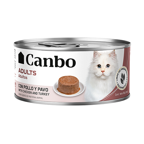 CANBO CAT PATE CON POLLO Y PAVO 85GR 