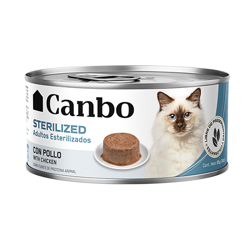 CANBO CAT PATE ESTERILIZADO CON POLLO 85GR  
