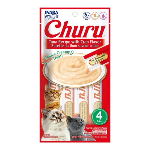 CHURU ATUN WITH CRAB RECIPE, 56 GR (4 TUBOS 14 GR) 