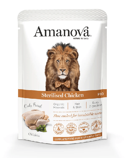 AMANOVA STERILIZED CHICKEN 85GR