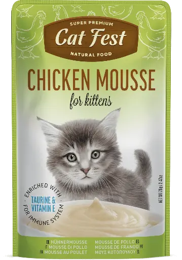 CAT FEST CHICKEN MOUSSE FOR KITTENS 70GR