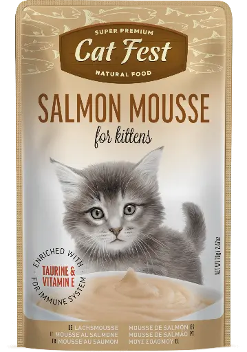 CAT FEST SALMON MOUSSE FOR KITTENS 70GR 